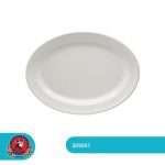 Plato Ovalado 33 cms. Blanco Glacial 310105