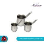 Cafetera Acero Inoxidable Mango de Tubo