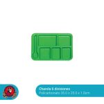Charola 6 Divisiones Polipropileno 35.0 x 25.0