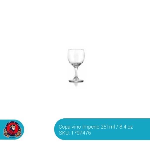 Copa Vino Tinto Imperio 251 ml 9504