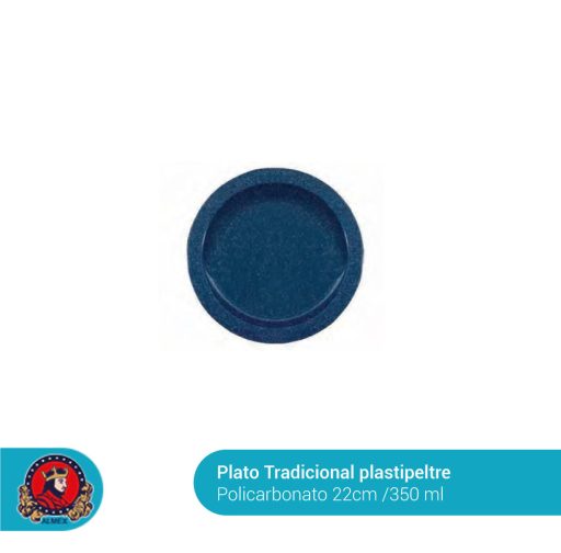 Plato Taquero Tradicional Plastipeltre 22 cms.
