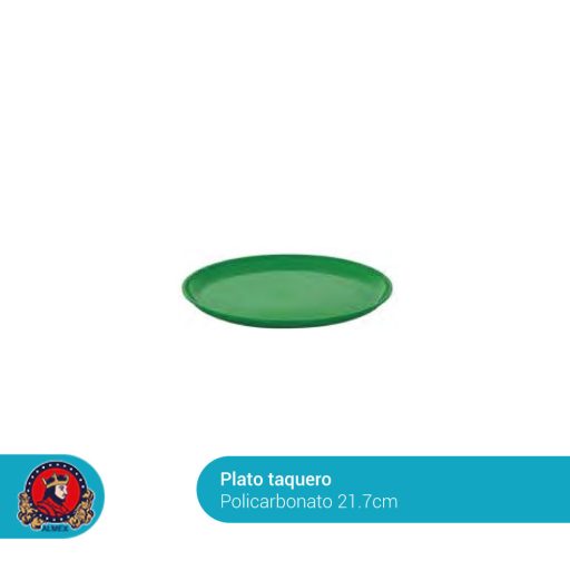 Plato Taquero Polipropileno 21.7 cms.