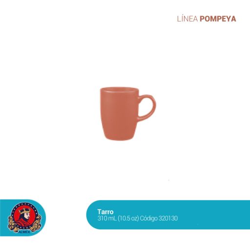 Tarro curvo 310 mls. pompeya PC