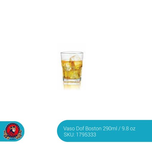 Vaso Dof rocas Boston 290 ml 6221