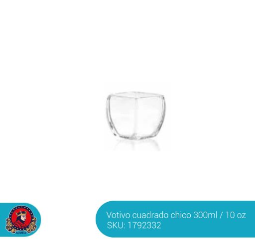Votivo Cuadrado Chico  300 ml 6164