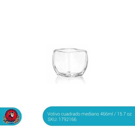 Votivo Cuadrado Mediano  466 ml 6165